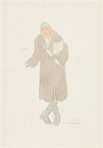 WOOD GAYLOR (1884-1957) Three watercolors.